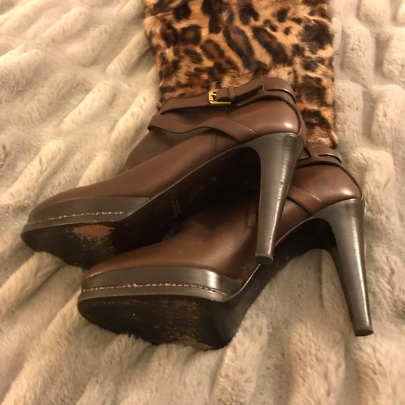 Ralph Lauren Collection Leopard Boots - Picture 5 of 5